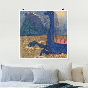 Poster - Wassily Kandinsky - Luna Notte - Quadrato 1:1