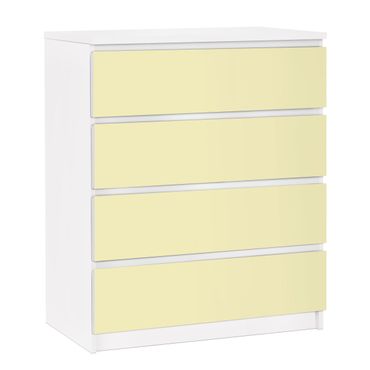 Carta adesiva per mobili IKEA - Malm Cassettiera 4xCassetti - Colour Crème