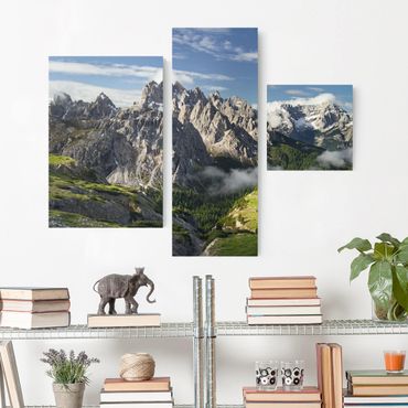 Stampa su tela 3 parti - Italian Alps - Collage 1