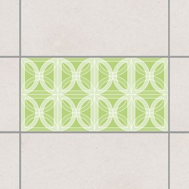 Adesivo per piastrelle - Circular Tile Design Spring Green 25cm x 20cm