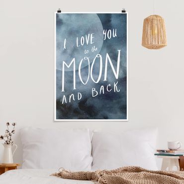 Poster - Amore celeste - Luna - Verticale 3:2