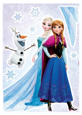 Adesivo murale per bambini - Frozen Sisters