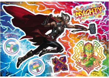 Adesivo murale per bambini - Thor4 - Mighty Jane