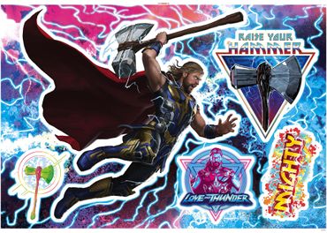 Adesivo murale per bambini - Thor4 - Mighty Thor