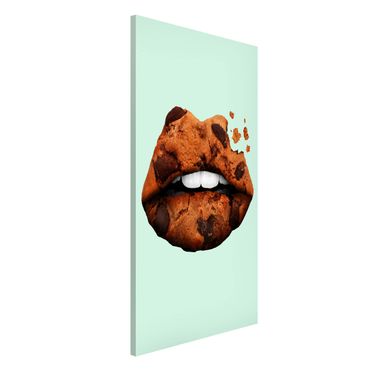 Lavagna magnetica - Labbra con biscotto - Formato verticale 4:3