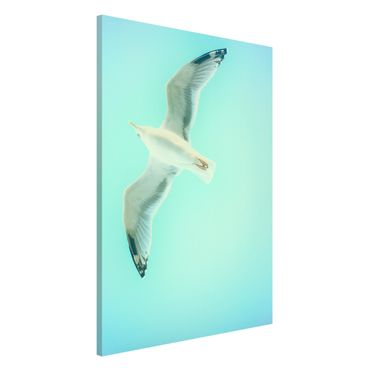 Lavagna magnetica - Cielo Blu Con Gabbiano - Formato verticale 2:3