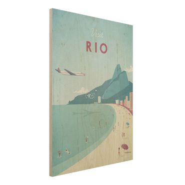 Stampa su legno - Poster Travel - Rio De Janeiro - Verticale 4:3