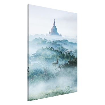 Lavagna magnetica - Nebbia mattutina sulla giungla di Bagan