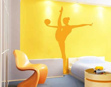 Adesivo murale No.FB6 Gymnast with ball