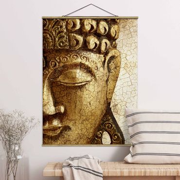 Foto su tessuto da parete con bastone - Vintage Buddha - Verticale 4:3