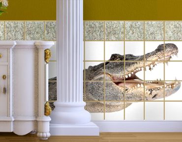 Adesivo per piastrelle - The Happy Crocodile