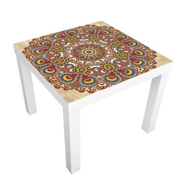 Carta adesiva per mobili IKEA - Lack Tavolino Coloured mandala