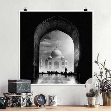 Poster - Il Gateway al Taj Mahal - Quadrato 1:1