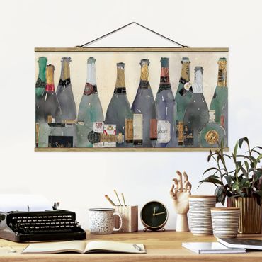Foto su tessuto da parete con bastone - Uncorked - Champagne - Orizzontale 1:2