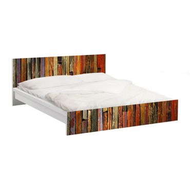 Carta adesiva per mobili IKEA - Malm Letto basso 180x200cm Stack of planks