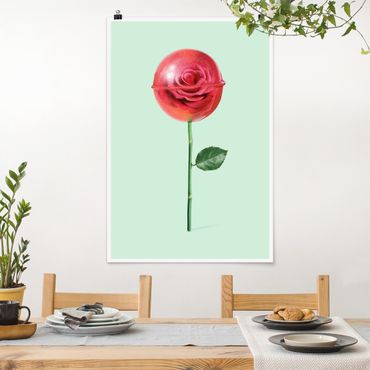 Poster - Rose Con Il Lollipop - Verticale 3:2