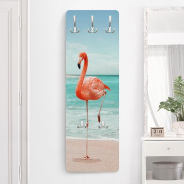 Appendiabiti - Spiaggia con Flamingo