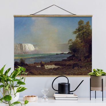 Foto su tessuto da parete con bastone - Albert Bierstadt - Cascate del Niagara - Orizzontale 3:4