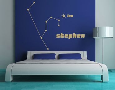 Adesivo murale no.UL822 Your Own Words Constellation Leo