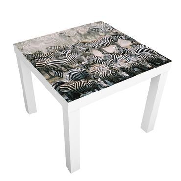 Carta adesiva per mobili IKEA - Lack Tavolino Zebra herd