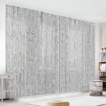 Tende scorrevoli set - Concrete Look Wallpaper With Stripes