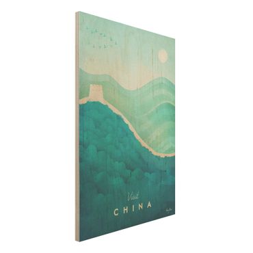 Stampa su legno - Poster di viaggio - Cina - Verticale 3:2