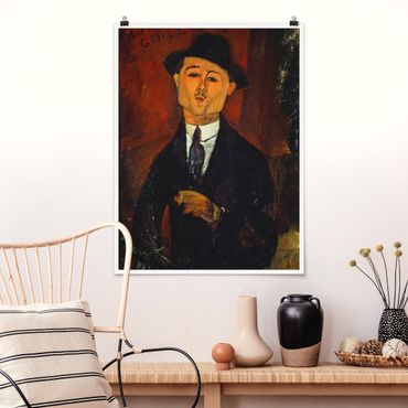 Poster - Amedeo Modigliani - Ritratto di Paul Guillaume - Verticale 4:3