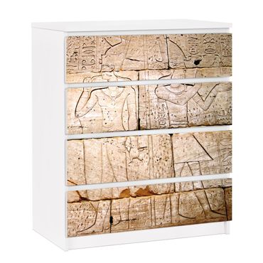 Carta adesiva per mobili IKEA - Malm Cassettiera 4xCassetti - Egypt Relief