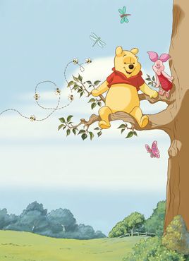 Carta da parati - Winnie Pooh Tree