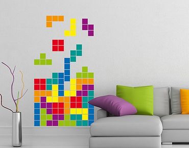 Adesivo murale no.AC159 Tetris Colourful