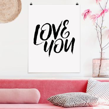 Poster - Love You - Verticale 4:3