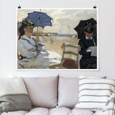 Poster - Claude Monet - Spiaggia a Trouville - Orizzontale 3:4