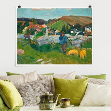Poster - Paul Gauguin - Il guardiano di porci - Orizzontale 3:4
