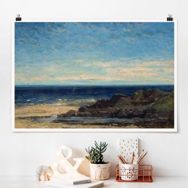Poster - Gustave Courbet - Blue Sea - Orizzontale 2:3