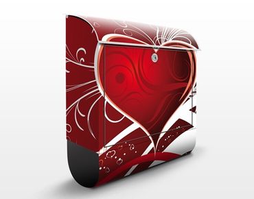 Cassetta postale Red Hearts 39x46x13cm