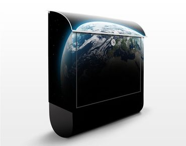 Cassetta postale Illuminated Planet Earth 39x46x13cm