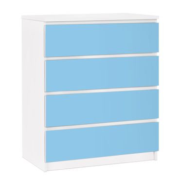 Carta adesiva per mobili IKEA - Malm Cassettiera 4xCassetti - Colour Light Blue