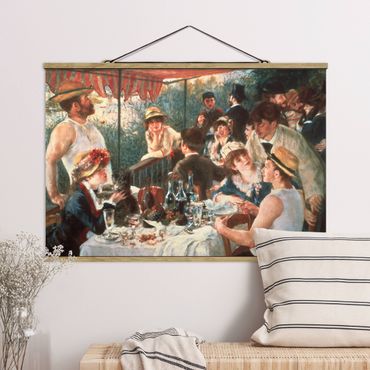 Foto su tessuto da parete con bastone - Auguste Renoir - La colazione dei canottieri - Orizzontale 2:3