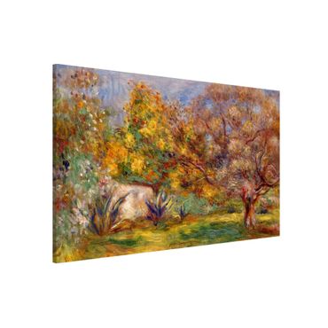 Lavagna magnetica - Auguste Renoir - giardino con ulivi - Formato orizzontale 3:2