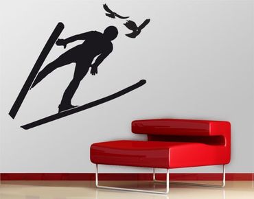 Adesivo murale no.UL1037 Ski Jumper