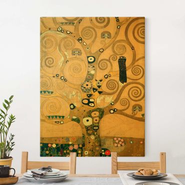 Quadro su tela oro - Gustav Klimt - L'albero della vita