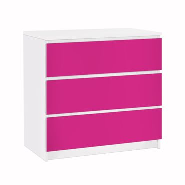 Carta adesiva per mobili IKEA - Malm Cassettiera 3xCassetti - Colour Pink