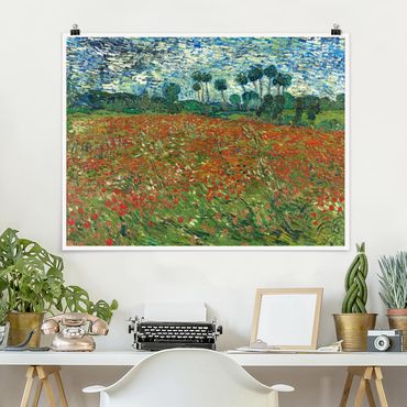 Poster - Vincent Van Gogh - Campo di papaveri - Orizzontale 3:4
