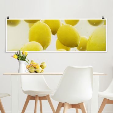 Poster - Limone in acqua - Panorama formato orizzontale