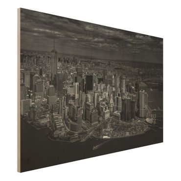Quadro in legno - New York - Manhattan da The Air - Orizzontale 3:2