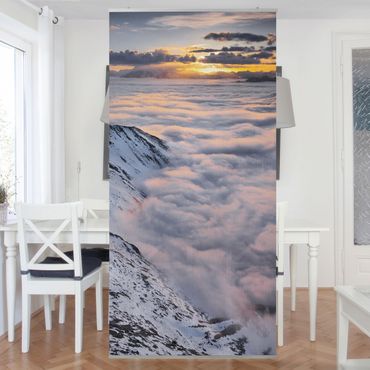 Tenda a pannello - View of clouds and mountains 250x120cm