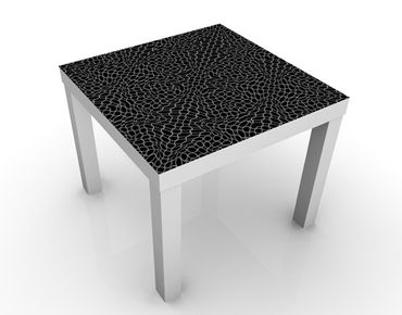Tavolino design Abstract Pattern Black
