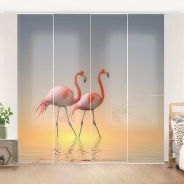 Tende scorrevoli set - Flamingo Love