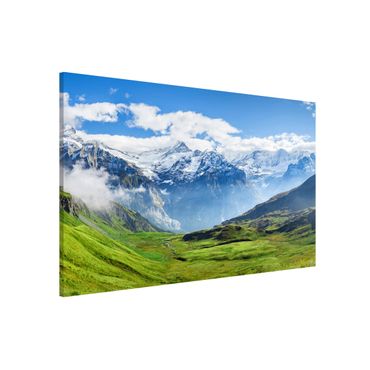 Lavagna magnetica - Panorama delle Alpi svizzere
