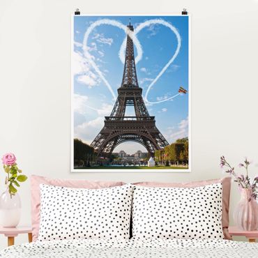 Poster - Parigi - Città Of Love - Verticale 4:3